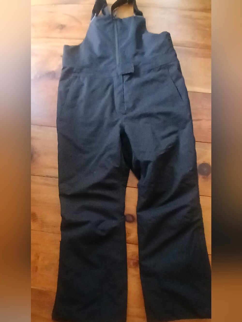 Lands' End Primaloft Expedition Waterproof Insulated Snow Bibs.  Sz L 14-16.